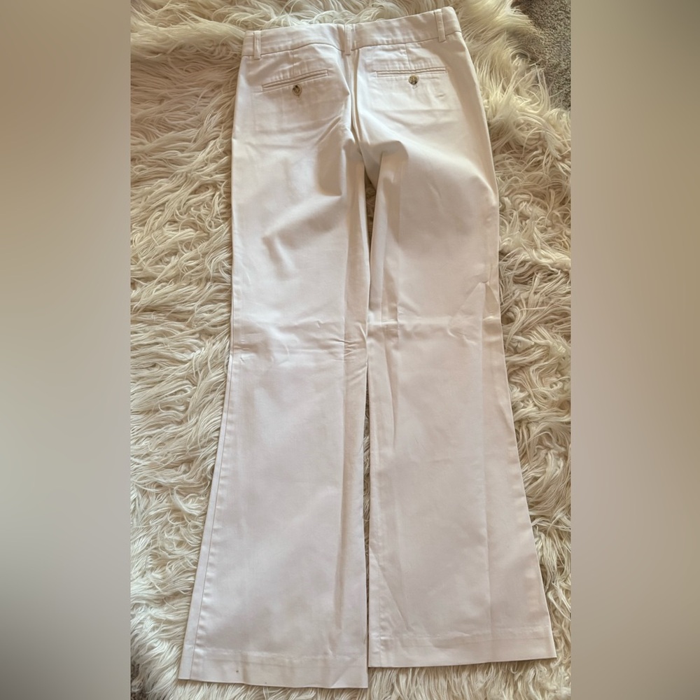 Theory White Flare Pants Size 6